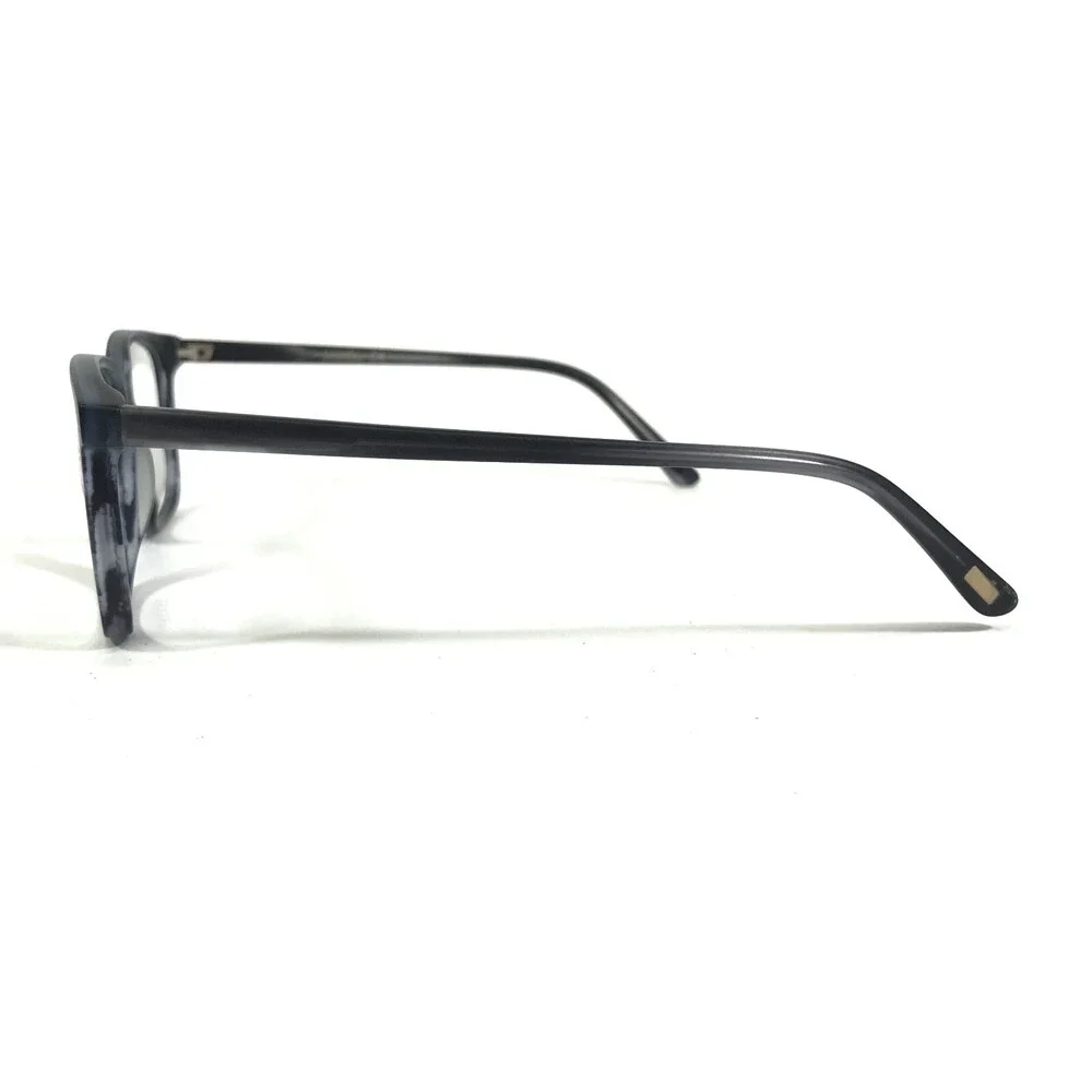 Iconik Eyeglasses Frames Mish C01 Black Blue Horn Square Horn Rim 53-15-140